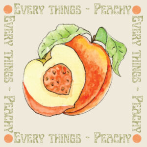Every things Peachy - Woven shopping bag  Design