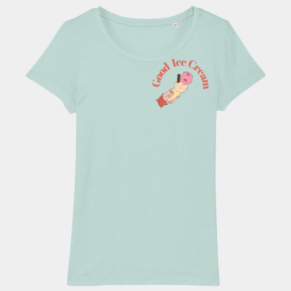 Holidays are made of (Strawberry ice cream) - Women's Organic Cotton T Shirt Thumbnail