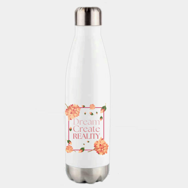 Dream, Create, Reality - Water Bottle Stainless Steel 500ml Thumbnail