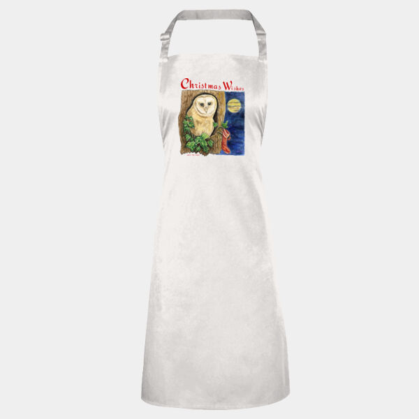 Christmas Wishes - Owl - Bib apron Thumbnail